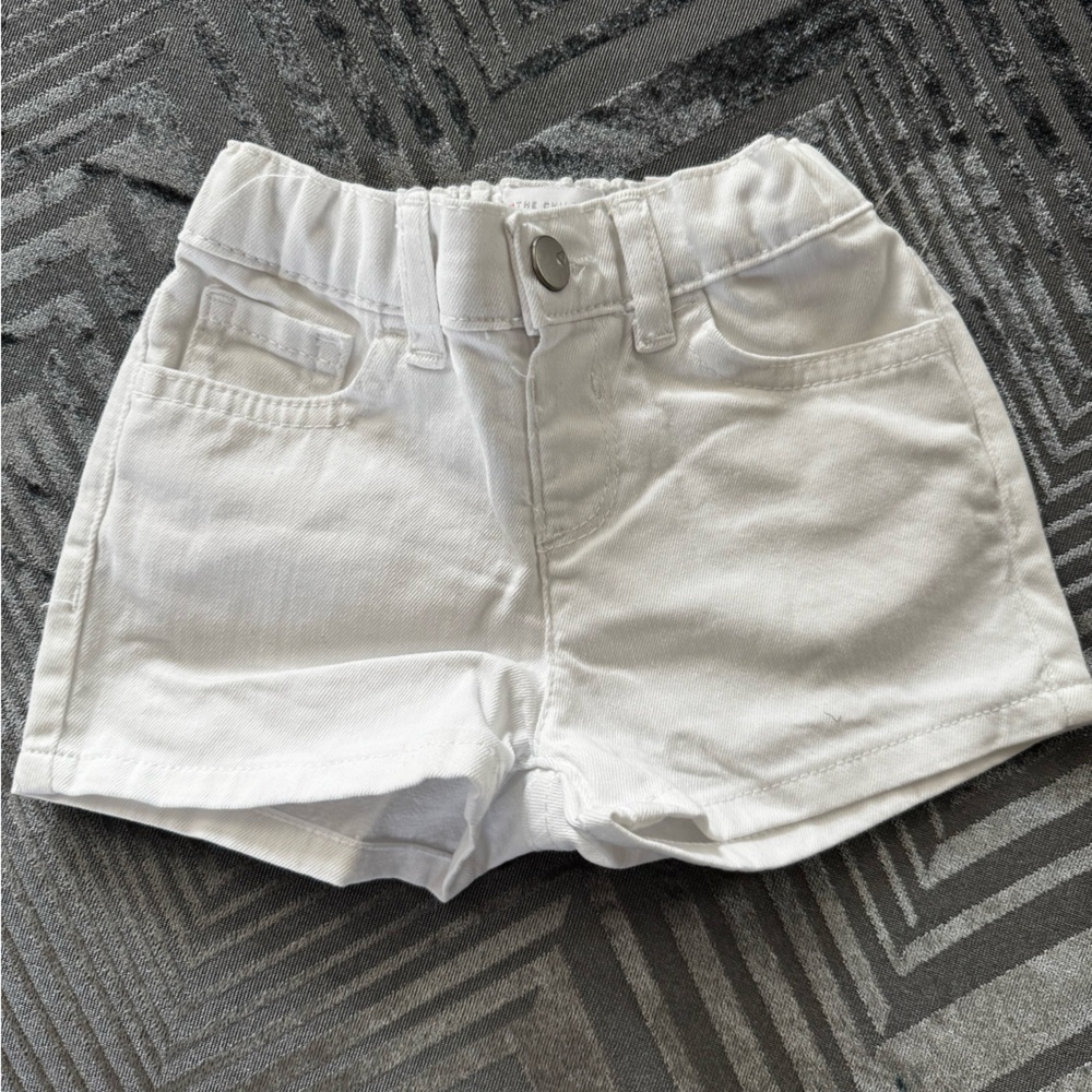 toddler White Denim Shorts
